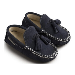 Καστόρινο Μοκασίνι με Φουντάκια BW4011 Μπλε