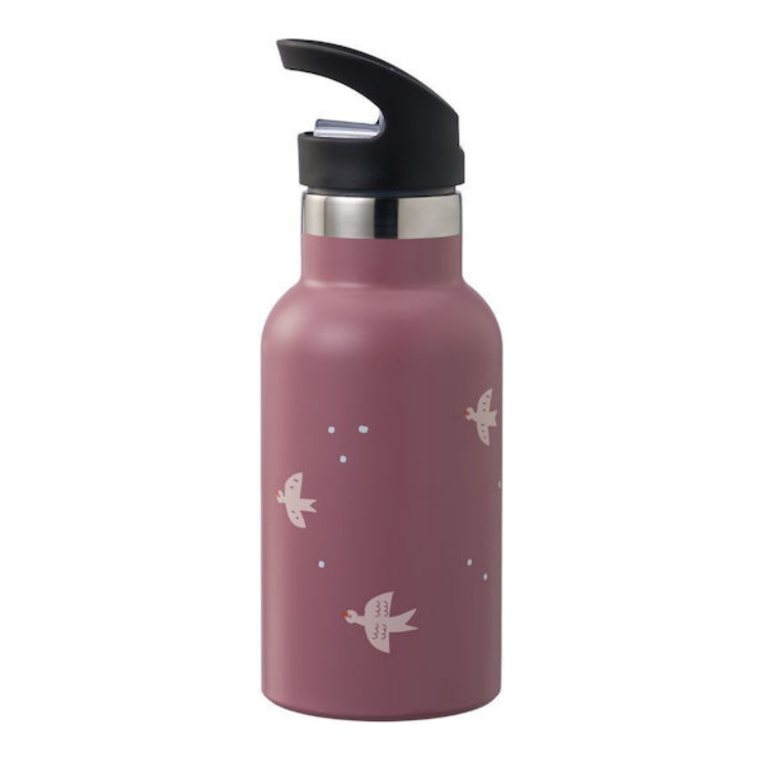 Fresk Swallow Παιδικό Παγούρι Θερμός Ανοξείδωτο με Καλαμάκι Ροζ 350ml (FR-FD300-15)