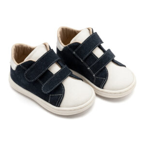 Σνίκερ με Διπλή Μπαρέτα Χρατς BS3085 Λευκό Μπλε Δίχρωμο