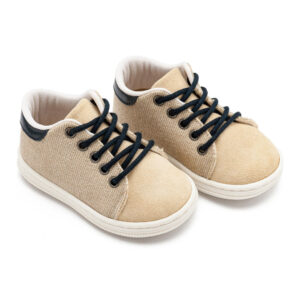 Δετό Δίχρωμο Σνίκερ BS3073 Μπεζ Μπλέ