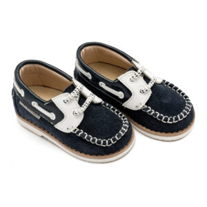 Δερμάτινα Δετά Ιστιοπλοίας BW4169 Μπλε Λευκό