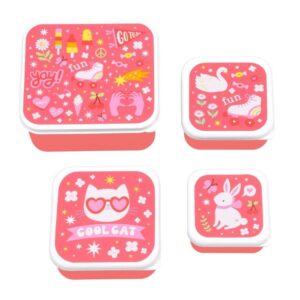 Σετ 4 Δοχεία Φαγητού A Little Lovely Company – Fun SBSEFU75