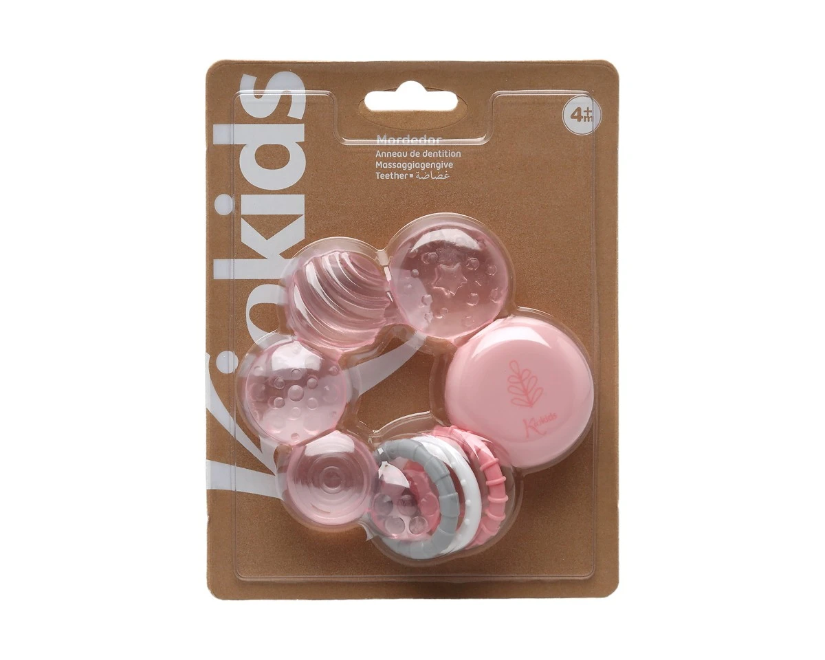 Μασητικός Κρίκος Οδοντοφυϊας Με Νερό Από Σιλικόνη - Ροζ (5497) - Image 4