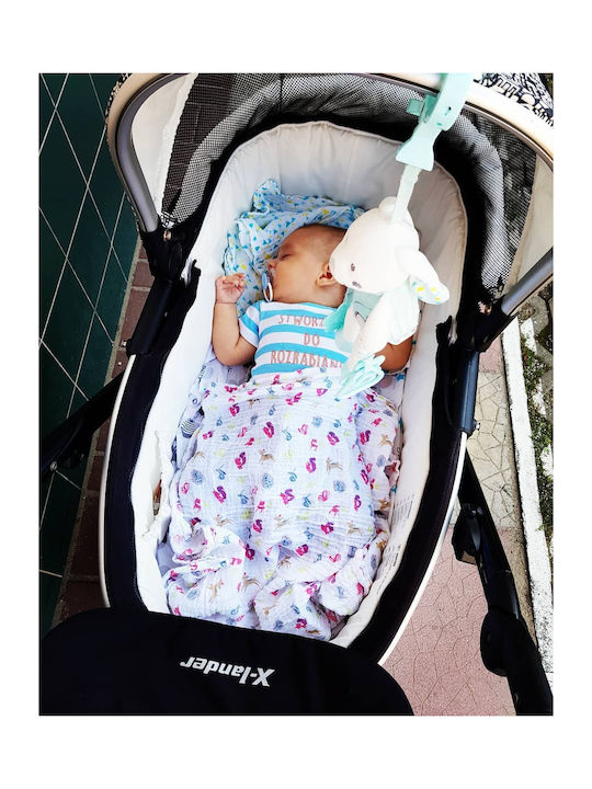 Babyono Πάνες Αγκαλιάς από Μουσελίνα σε Ροζ Χρώμα 70x70cm 3τμχ BN348/02 - Image 5