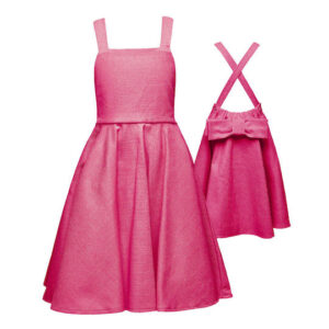 Σατέν Φόρεμα Two in a Castle με φιόγκο φούξια (T6066)