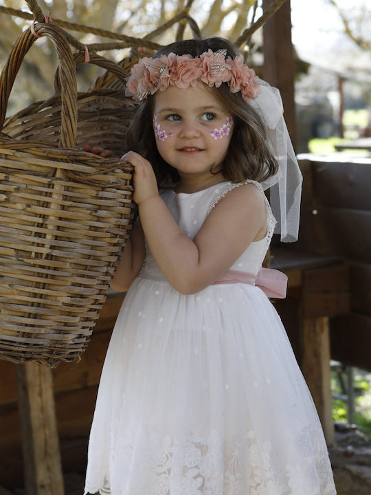 Bambolino Εκρού Φόρεμα Βάπτισης 1617 - Image 7