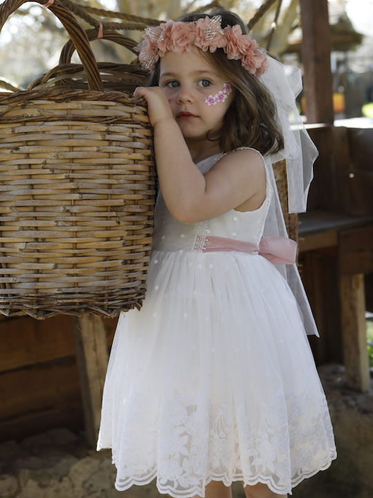 Bambolino Εκρού Φόρεμα Βάπτισης 1617 - Image 8