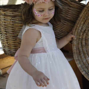 Bambolino Εκρού Φόρεμα Βάπτισης 1617