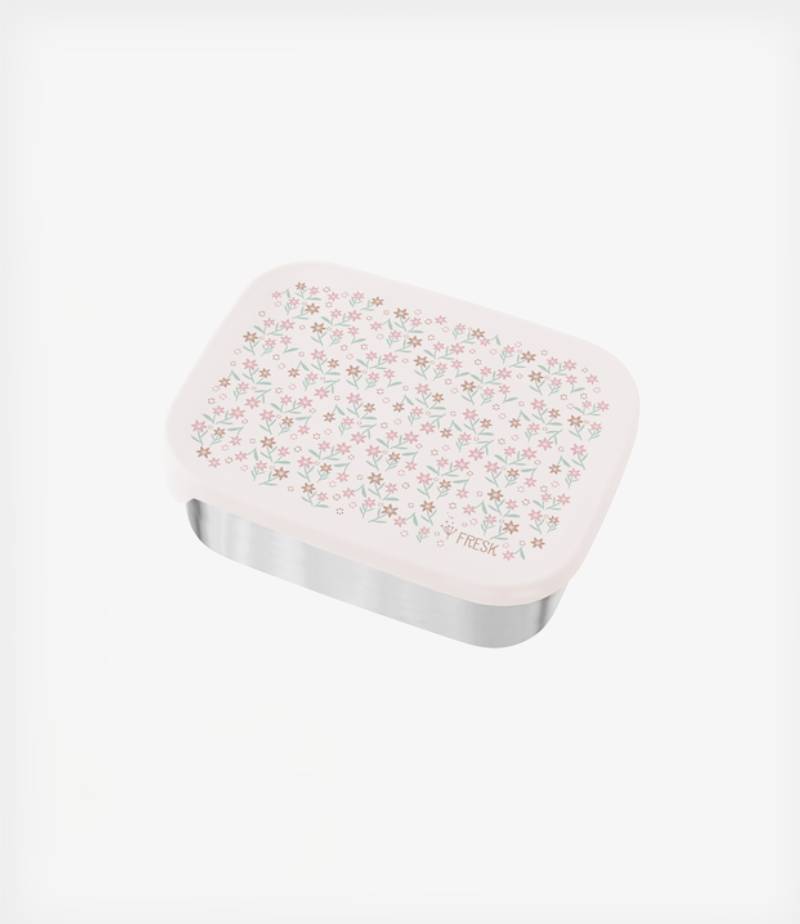 Fresk Δοχείο Φαγητού με καπάκι σιλικόνης Garden flowers (FR-FD600-75)