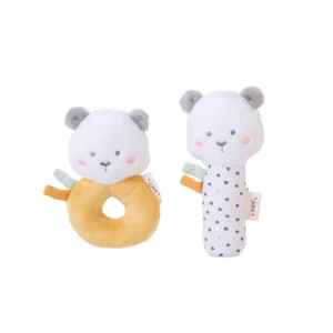 Σετ Κουδουνίστρες Sweet and Fun Ώχρα 0+Μ