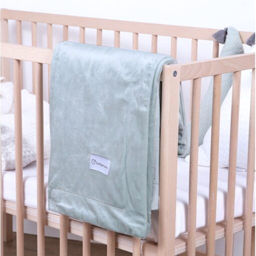 Bimbidreams Κουβέρτα Αγκαλιάς Microfiber Πουά Μέντα 80×110εκ. 64800056 - Image 3