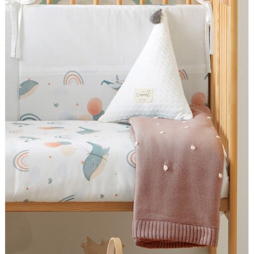 Bimbidreams Κουβέρτα Πλεκτή με Fleece Coralina Σάπιο Μήλο 80×110εκ. 663000RE - Image 3