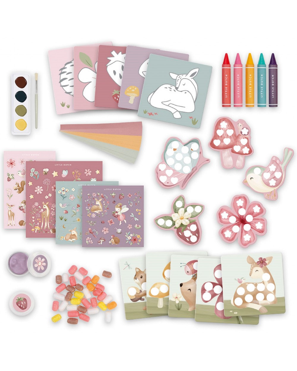 Little Dutch. Μεγάλο σετ ζωγραφικής - κατασκευών σε κουτί Fairy Garden LD126053 - Image 2