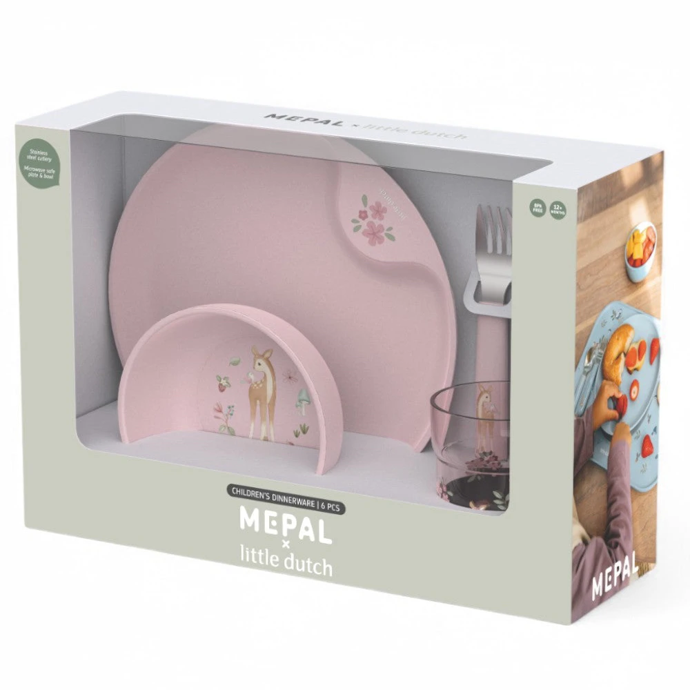 Little Dutch Παιδικό σετ φαγητού 6 τεμαχίων Mio Fairy Garden - Image 2