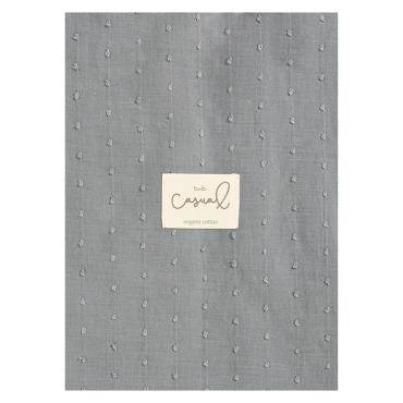 Μουσελίνα Organic Cotton Dark Grey 120x120cm.