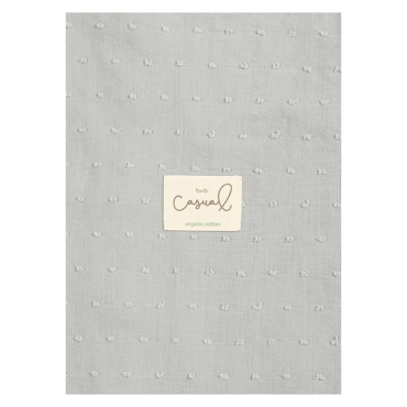 Μουσελίνα Organic Cotton Grey 120x120cm.