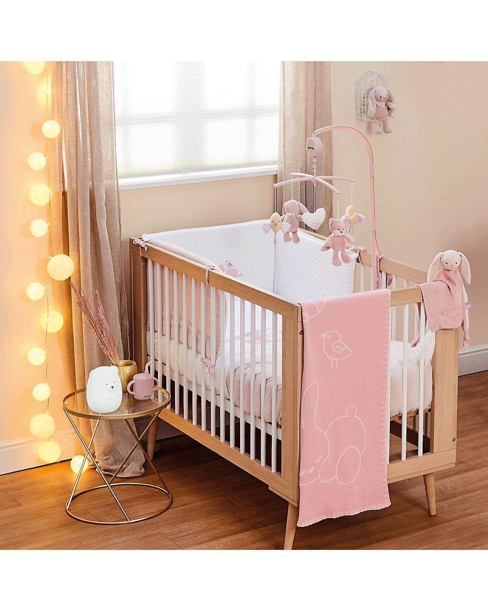 Nattou Alice & Pomme Μόμπιλε κρεβατιού (απαλό ροζ) N485210 - Image 3