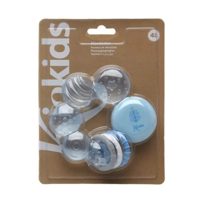 Μασητικός Κρίκος Οδοντοφυϊας Με Νερό Από Σιλικόνη Μπλε - (5500) - Image 3