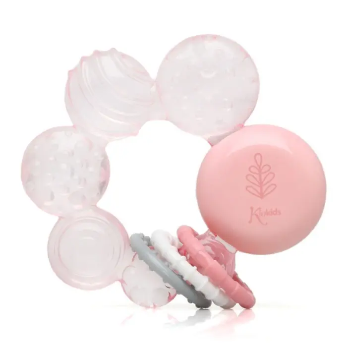 Μασητικός Κρίκος Οδοντοφυϊας Με Νερό Από Σιλικόνη - Ροζ (5497)