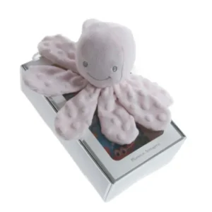 Λούτρινη Κουδουνίστρα Ροζ Χταποδάκι 25cm.