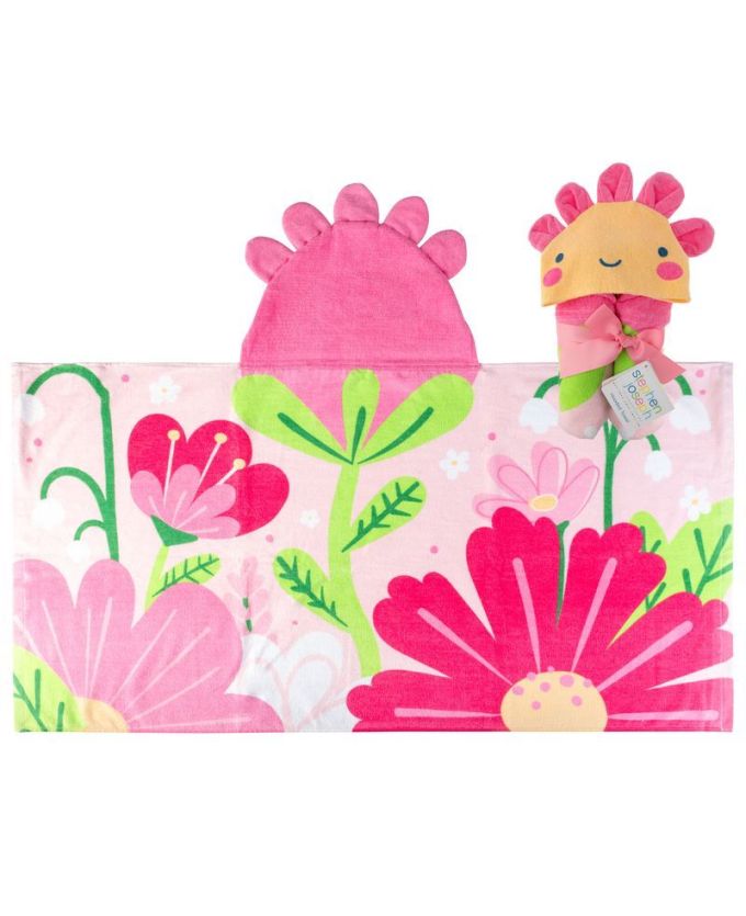 Πετσέτα θαλάσσης με κουκούλα Flower – Stephen Joseph - Image 7