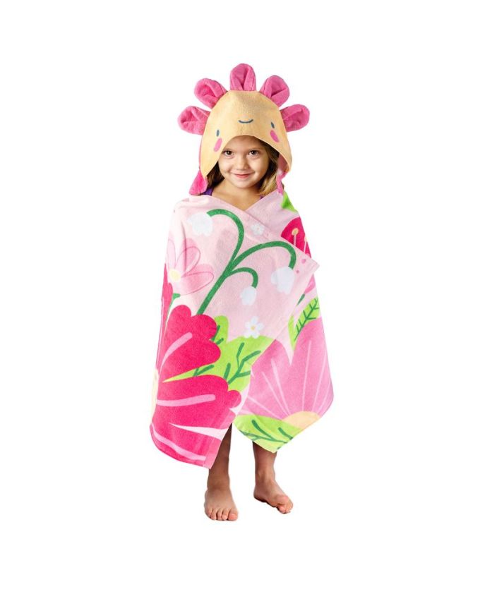 Πετσέτα θαλάσσης με κουκούλα Flower – Stephen Joseph - Image 5