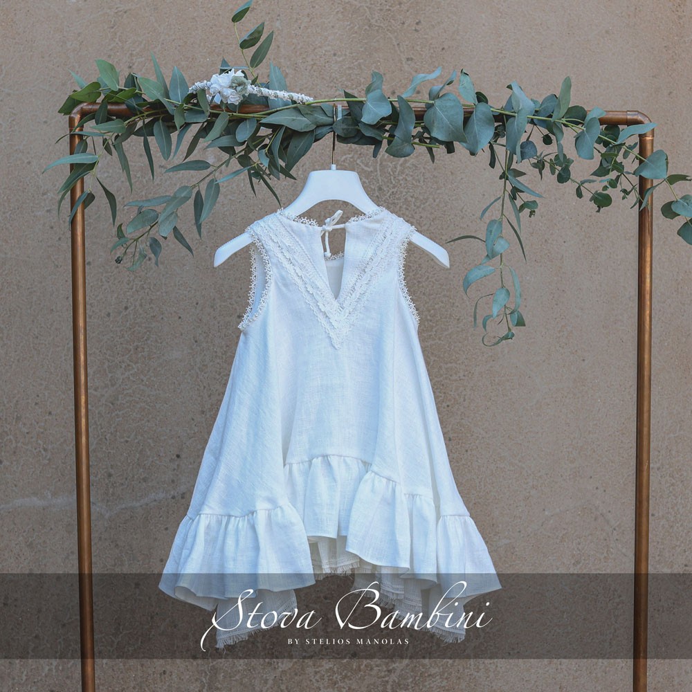 Βαπτιστικό Φόρεμα SS24 G9 Minimal by Stova Bambini - Image 8
