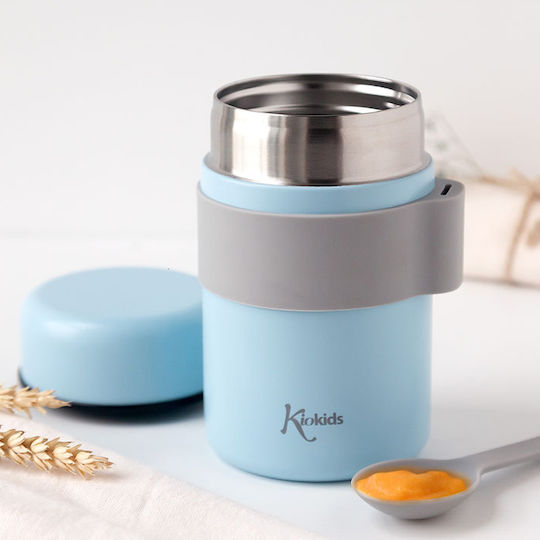 Βρεφικό Θερμός Φαγητού 500ml + Κουτάλι Kiokids Γαλάζιο 3597 - Image 3