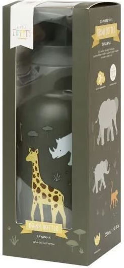 A Little Lovely Company Savanna Παιδικό Παγούρι Θερμός Ανοξείδωτο με Καλαμάκι 350ml - Image 2