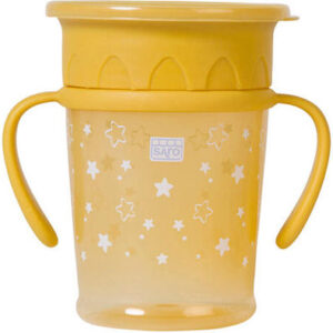 Saro Παιδικό Ποτηράκι από Πλαστικό Κίτρινο 225ml για 6m+ 51444