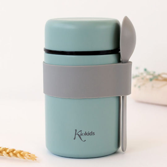 Βρεφικό Θερμός Φαγητού 500ml + Κουτάλι Kiokids Μέντα 3722 - Image 4