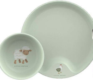Little Dutch Σετ Φαγητού Little Farm από Πλαστικό Πράσινο 6τμχ