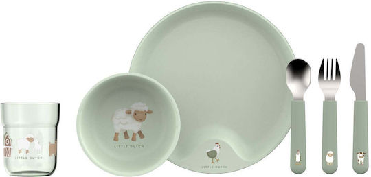 Little Dutch Σετ Φαγητού Little Farm από Πλαστικό Πράσινο 6τμχ