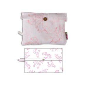 Minene Πάνα Αγκαλιάς Μουσελίνα Pink Unicorns 100x120cm MN21300