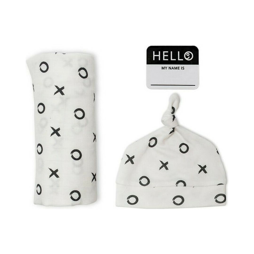 Lulujo Σετ Δώρου για Μωρά Hello World Hugs & Kisses για 0-4 μηνών 2τμχ (LJ642)