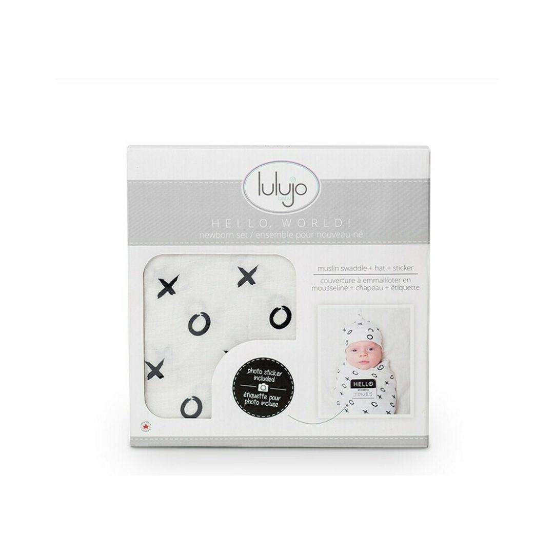 Lulujo Σετ Δώρου για Μωρά Hello World Hugs & Kisses για 0-4 μηνών 2τμχ (LJ642) - Image 3