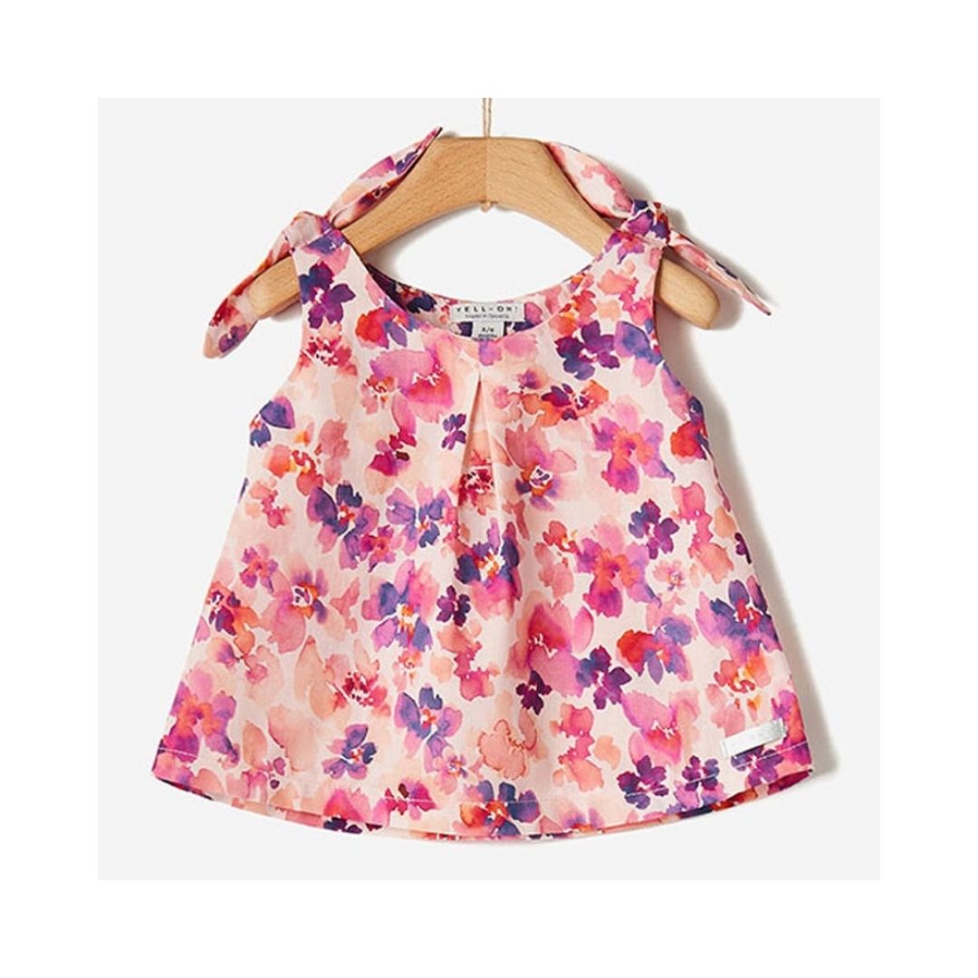 YELL-OH!: Τοπ Αμάνικο Σομόν Floral 41070364049