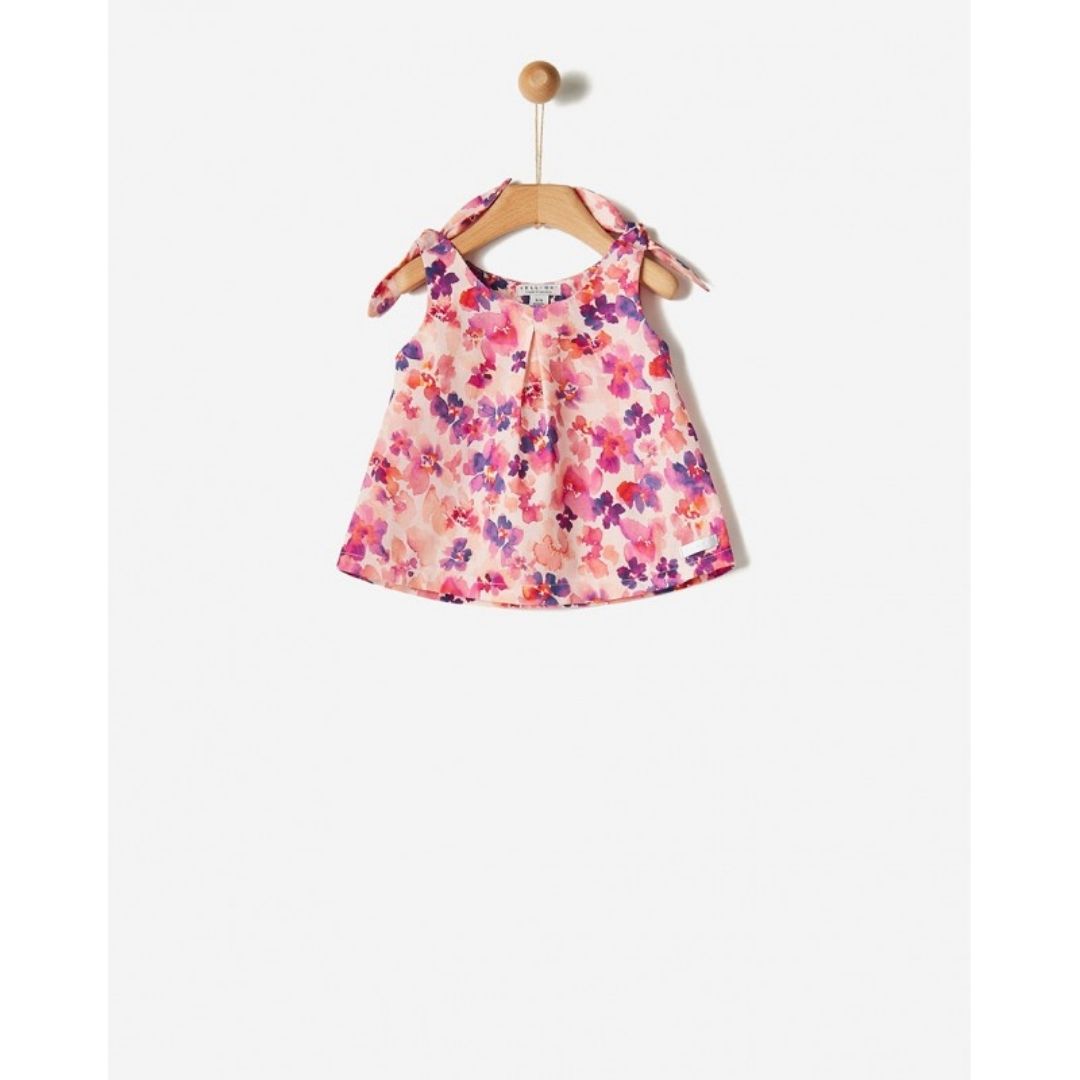 YELL-OH!: Τοπ Αμάνικο Σομόν Floral 41070364049 - Image 2