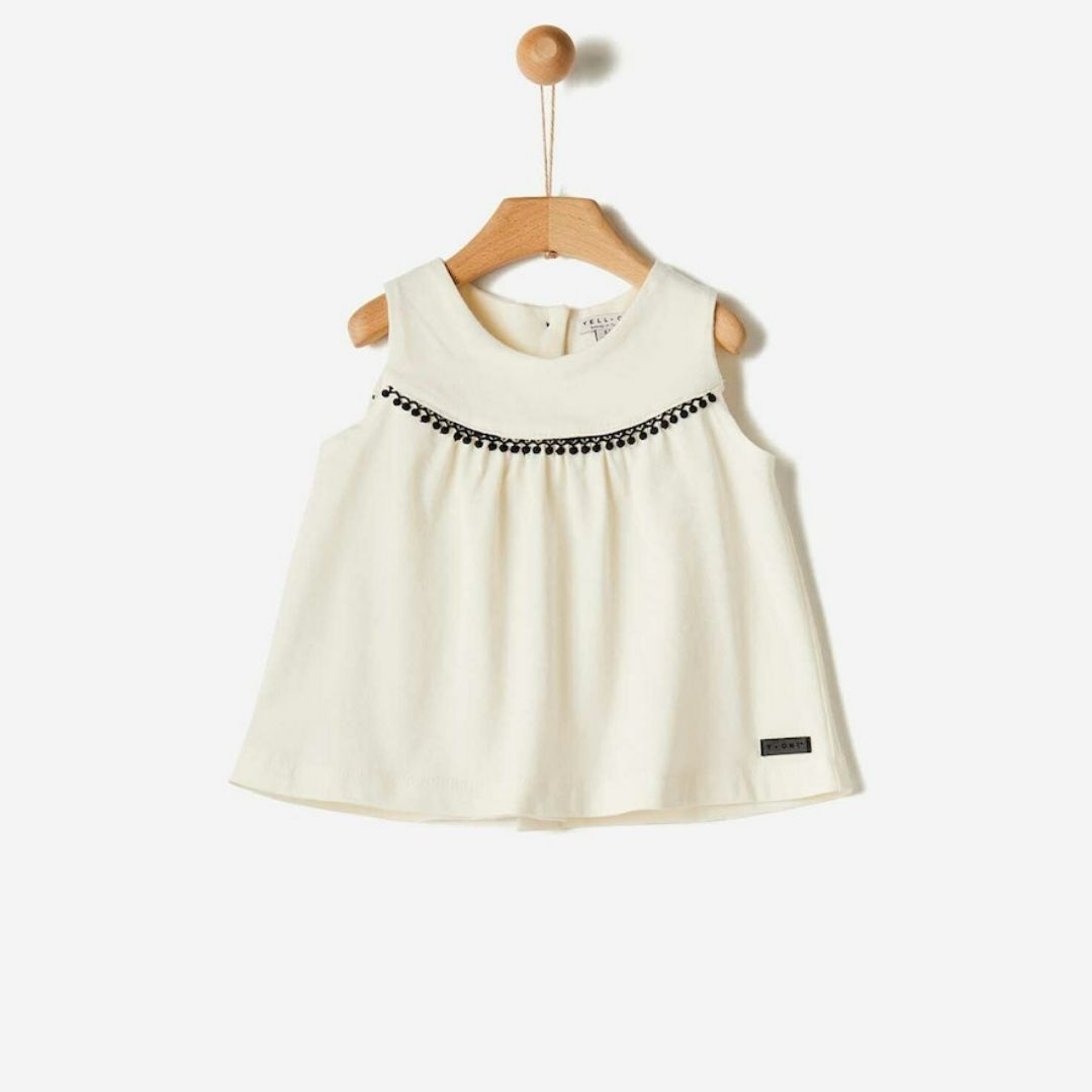 YELL-OH!: Μπλούζα Με Βολάν Buttercream 41070235047