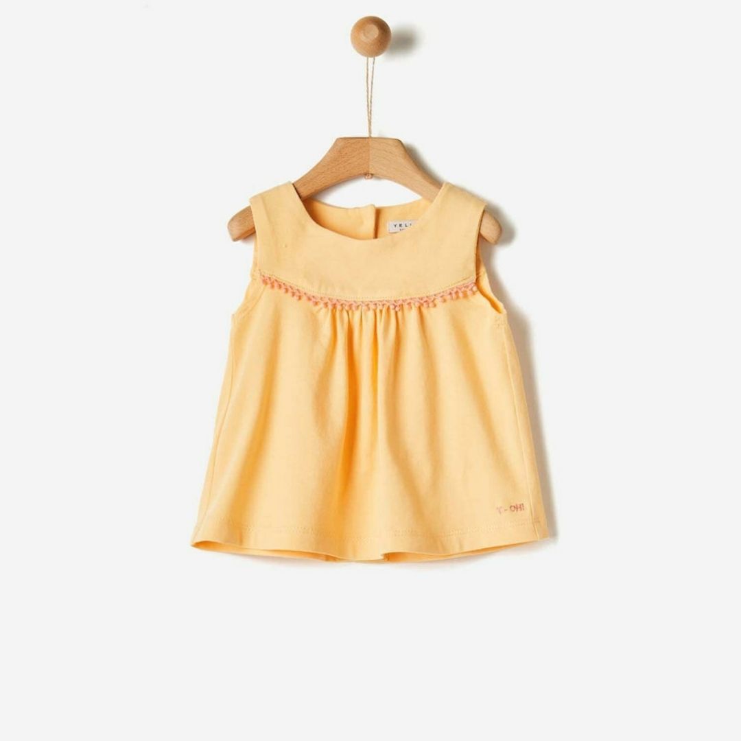 YELL-OH!: Μπλούζα Με Βολάν Και Πόν Πόν Mango 41070435044