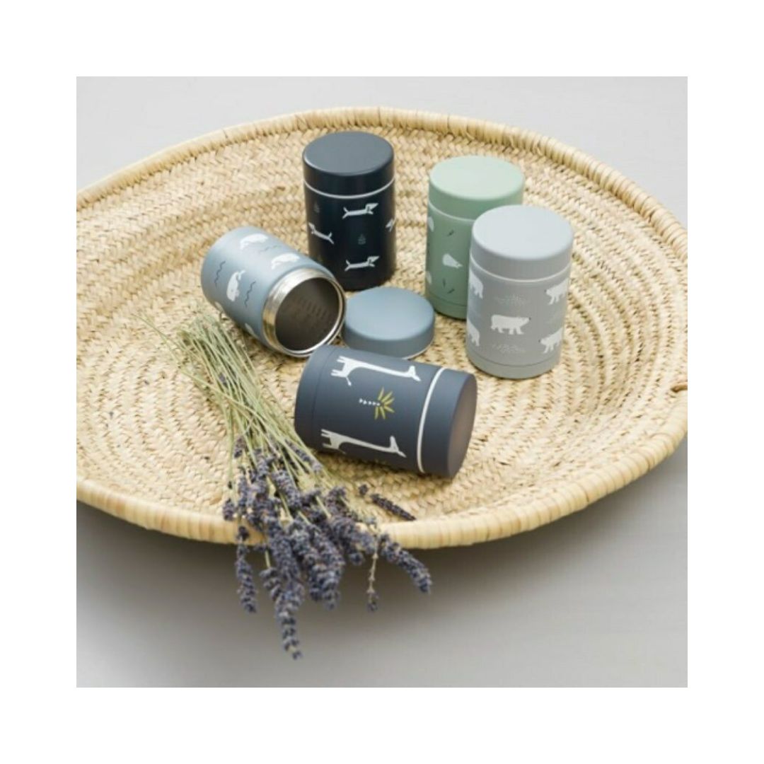 Fresk Θερμός ανοξείδωτο φαγητού 300ml -Indigo dots FR-FD100-22 - Image 3