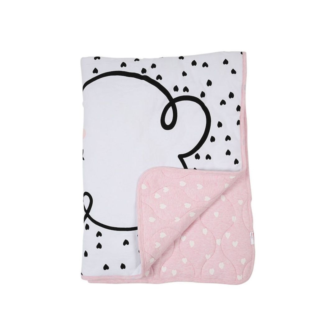 Minene Κουβέρτα Αγκαλιάς & Λίκνου Lovely Cloud Βαμβακερή Λευκή 85x115εκ. 18204001570OS