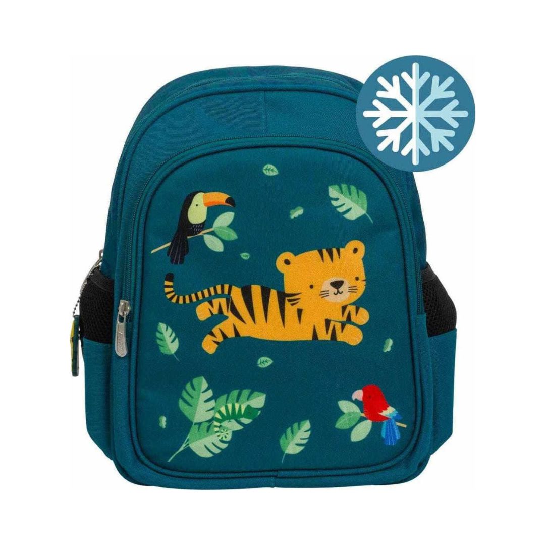 A little lovely company: Παιδική τσάντα πλάτης με Ισοθερμική θήκη - Jungle tiger BPJTGR41