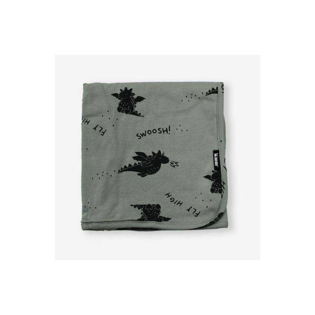 Minene Βαμβακερή Κουβέρτα Αγκαλιάς Cute Dragon 11130002300OS