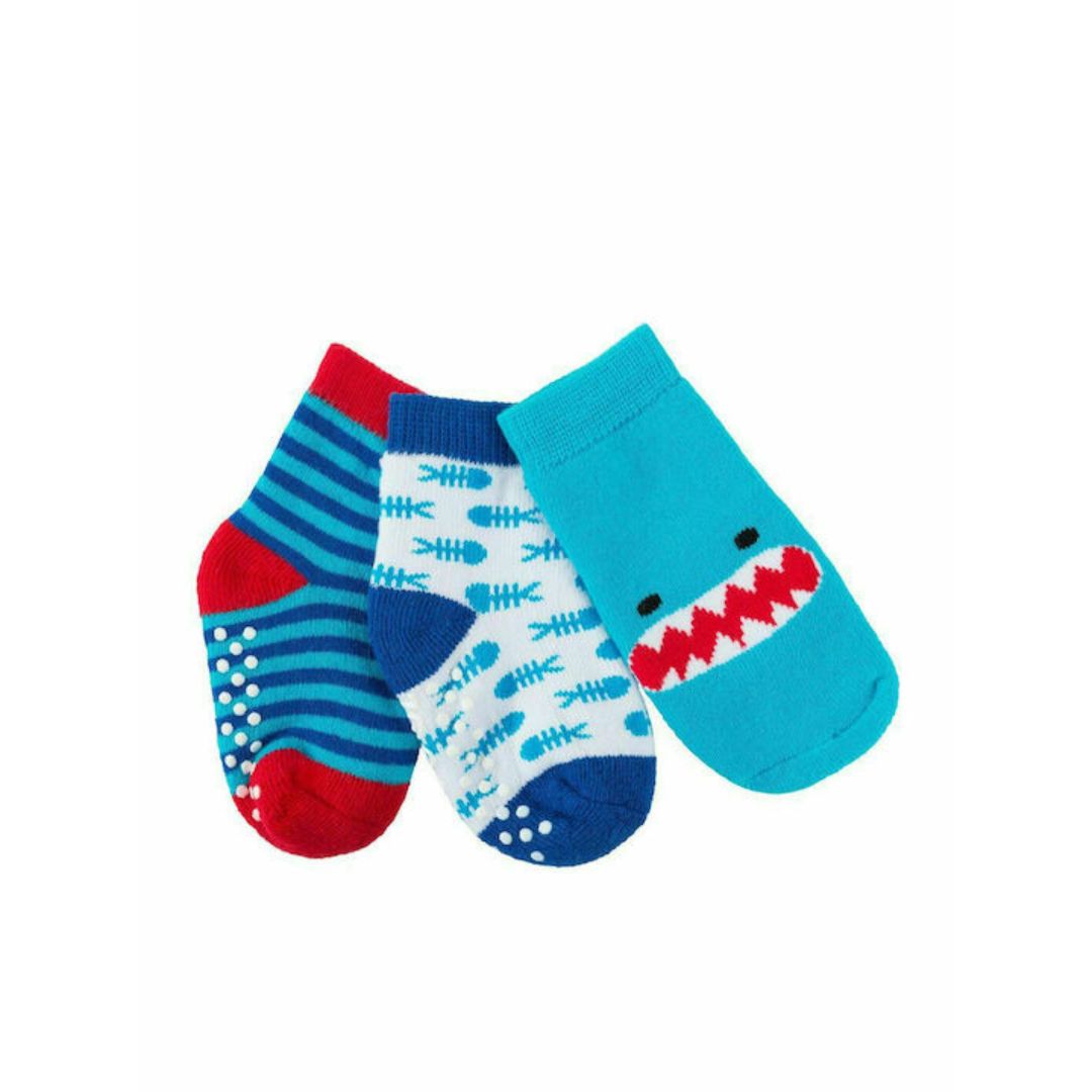 Zoocchini: Σετ 3 Καλτσάκια Σέρμαν ο Καρχαρίας (0-24 months) ZOO11801 - Image 2