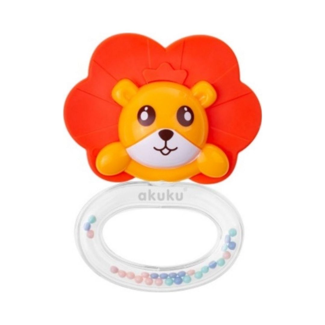 Akuku Κουδουνίστρα Μασητικό Ζωάκι Λιονταράκι A0449