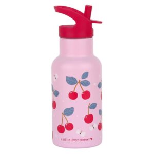 A little lovely company Μπουκάλι Θερμός Με Διπλό Τοίχωμα Από Ανοξείδωτο Ατσάλι 350ml Cherries (DBSSCH88)