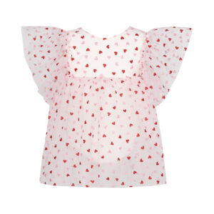 Two in a castle - Βρεφικό Φόρεμα με Τούλι & Καρδιές (T7010)