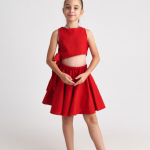 Two in a castle - Παιδικό Φόρεμα Ruby από Ramie με Πλαϊνά Cut-Out (T7016)