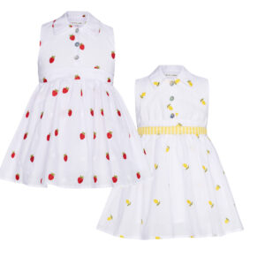 Two in a castle - Βρεφικό Φόρεμα Summer Fruit με Κέντημα (T7049)